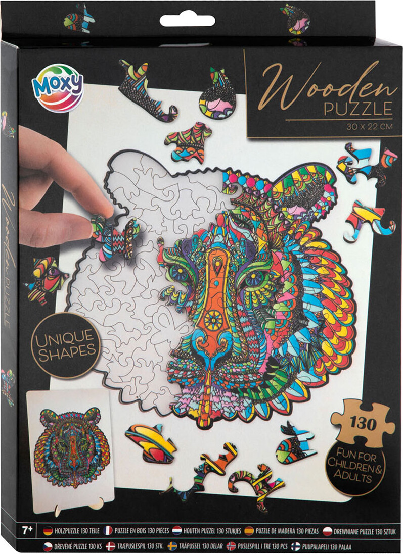 Creative Craft Group Wooden Jigsaw Puzzle Tiger 130pcs. Floor