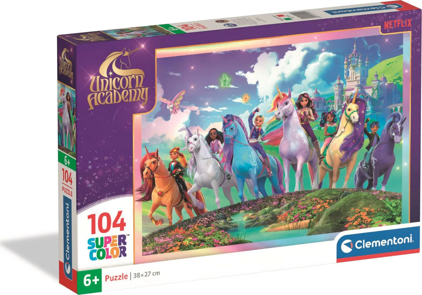 Clementoni Puslespil - Unicorn Academy 1 - 104 Brikker