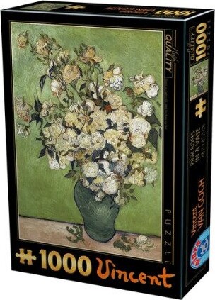 Billede af Puslespil Med 1000 Brikker - Vincent Van Gogh - Pink Roser