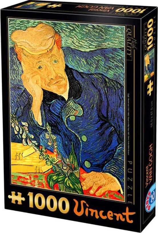 Puslespil Med 1000 Brikker - Vincent Van Gogh - Dr. Gachet