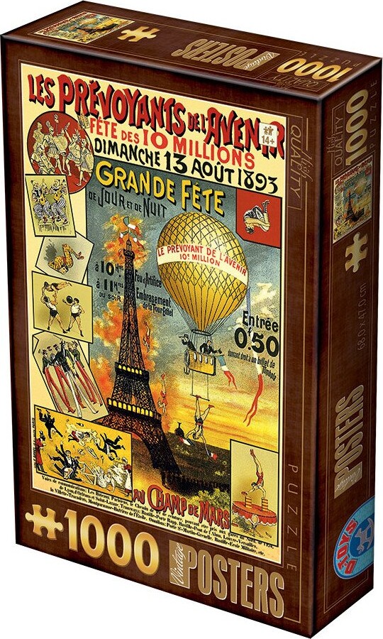 Puslespil Med 1000 Brikker - Paris - Vintage Motiv