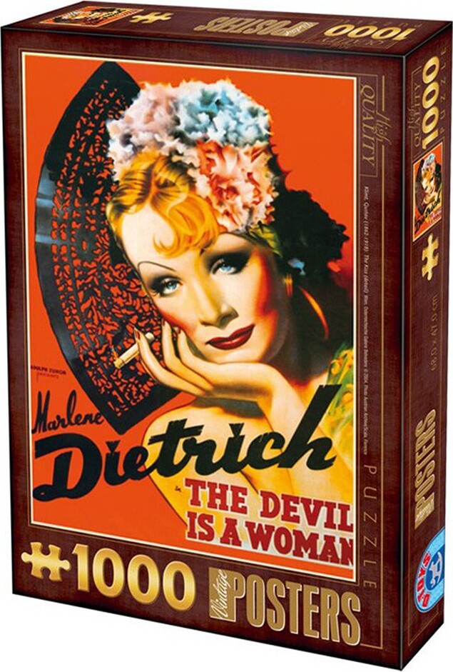 Se Puslespil Med 1000 Brikker - Marlene Dietrich - Djævelen hos Gucca.dk