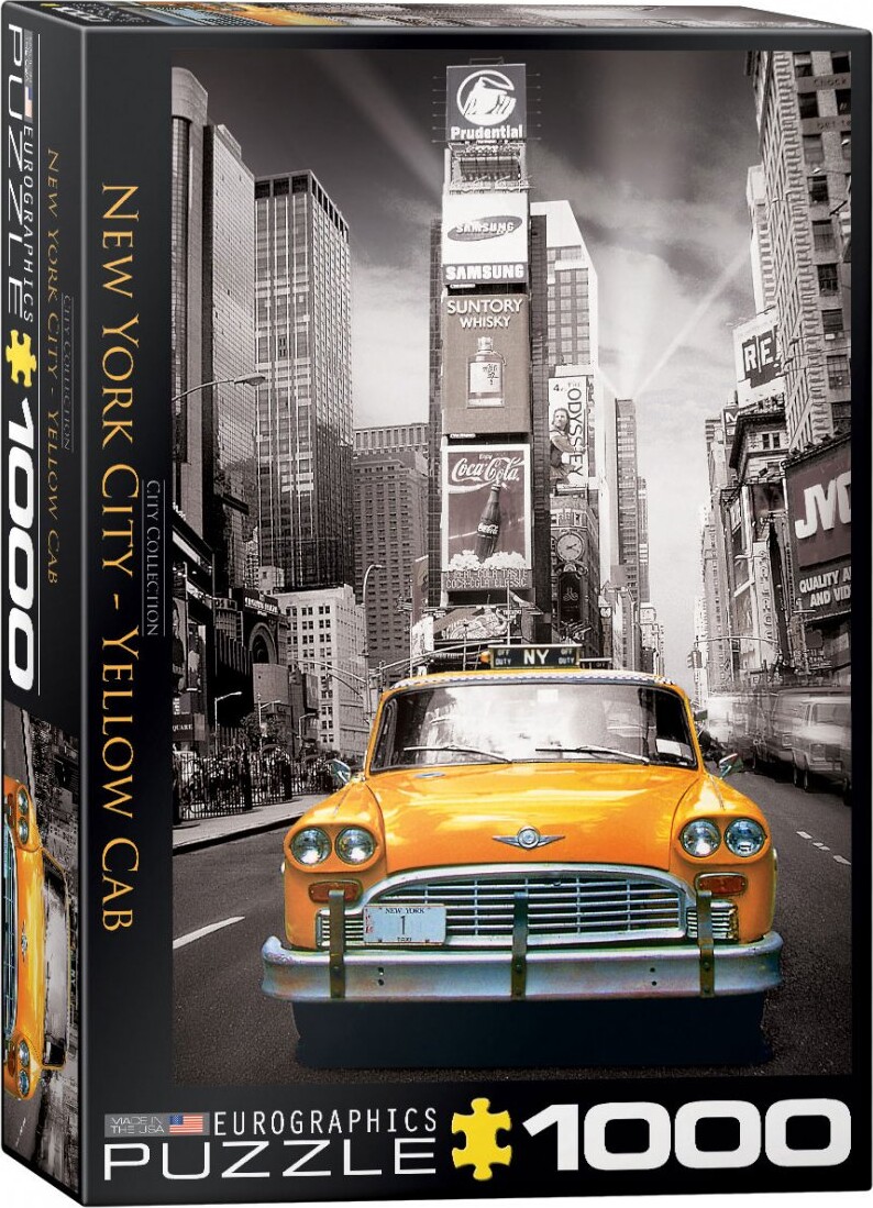Puslespil Med 1000 Brikker - Gul Taxi I New York