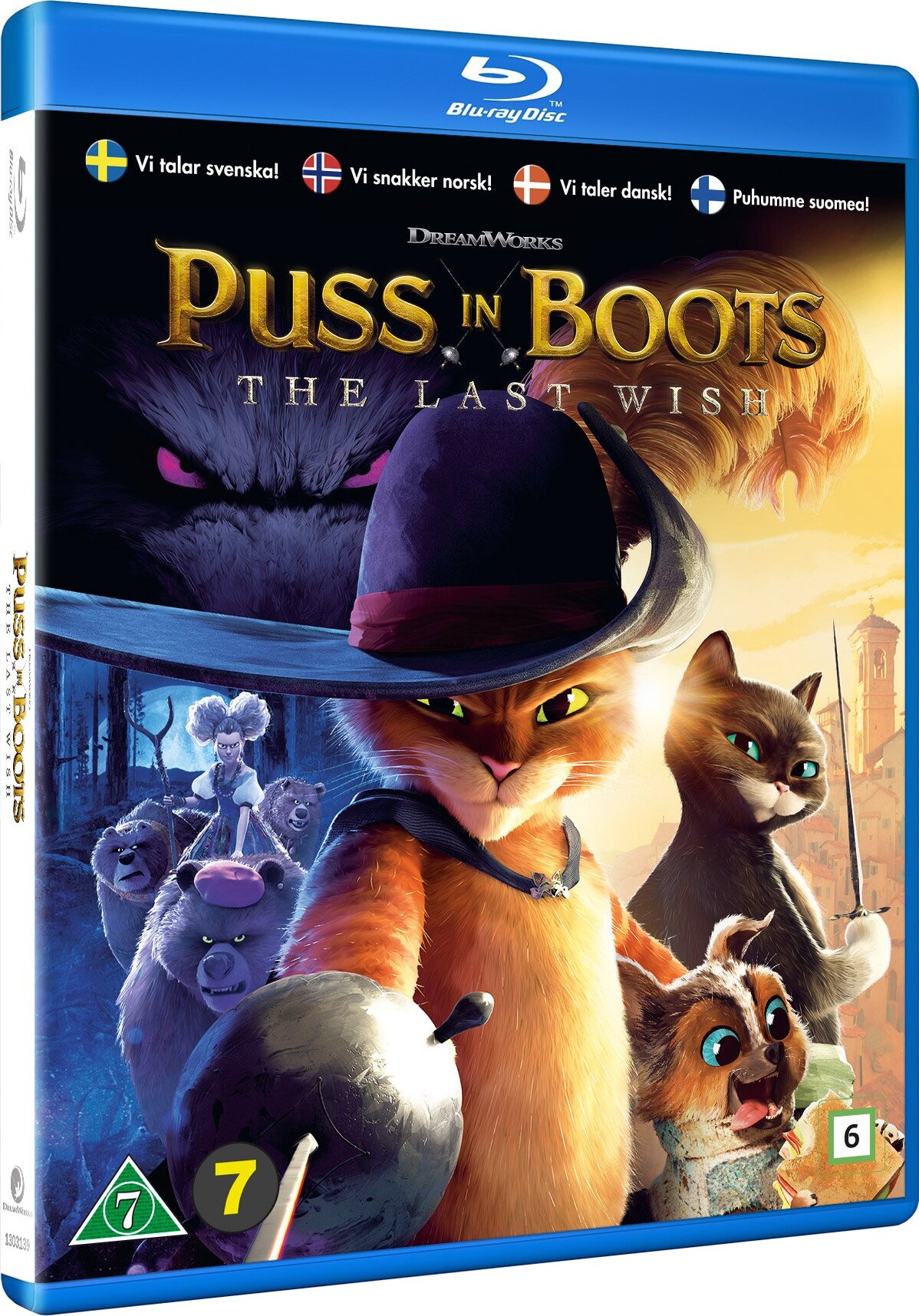 Den Bestøvlede Kat Og ønskestjernen / Puss In Boots: The Last Wish - Blu-Ray
