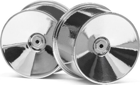 Q32 Dish Wheel Set (chrome/22x14/4pcs) - Hp116020 - Hpi Racing