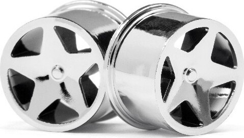 Billede af Q32 Super Star Wheel Set F/r Chrome18x10/18x14/ X4 - Hp114279 - Hpi Racing