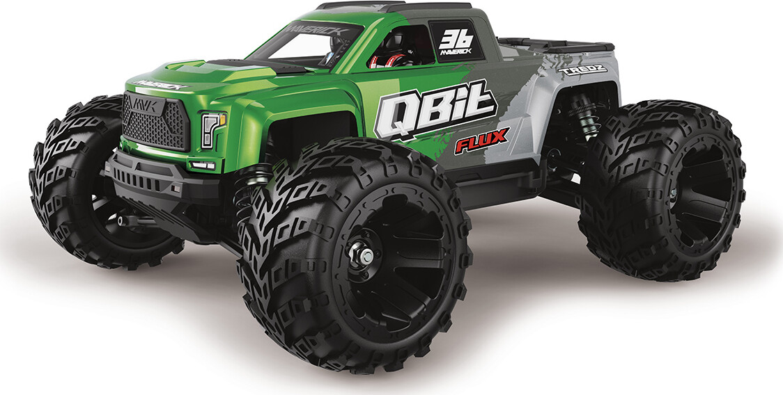 Maverick Rc - Monster Truck - Qbit Mt Flux 1/16 - Grøn - Mv151006