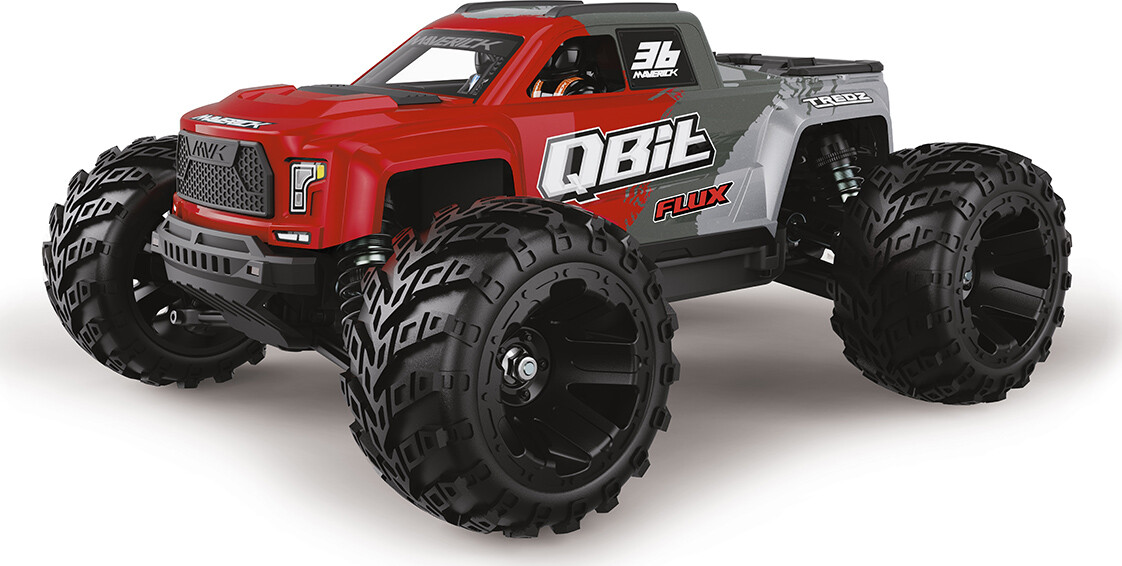 Maverick Rc - Qbit Mt Flux Monster Truck - Red - 1/16 - Mv151005
