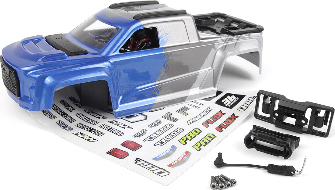 Qbit Mt Printed Body - Blue - Mv151020 - Maverick Rc