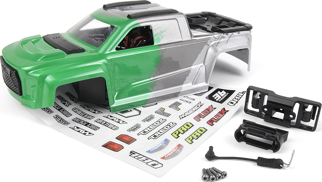 Qbit Mt Printed Body - Green - Mv151022 - Maverick Rc