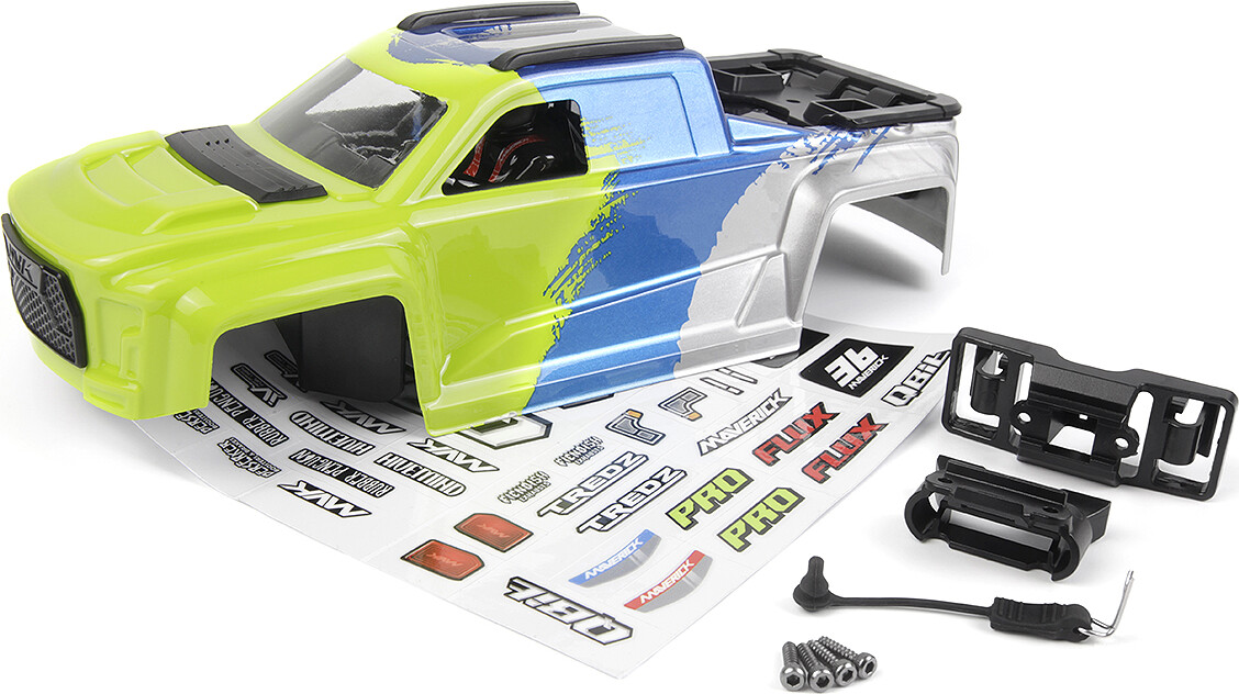 Qbit Mt Printed Body Pc - Fluoro Green - Mv151023 - Maverick Rc
