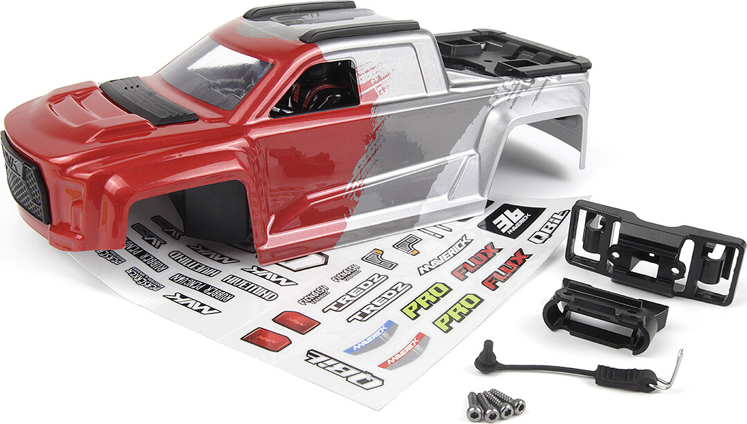 Qbit Mt Printed Body - Red - Mv151021 - Maverick Rc