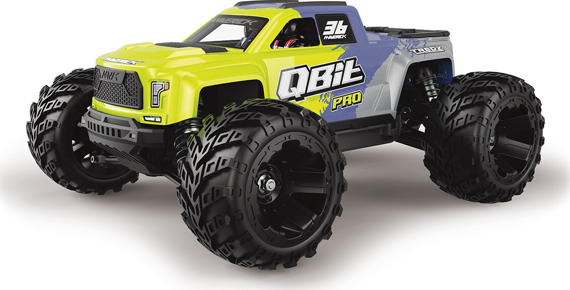 Maverick Rc - Qbit Mt Pro Monster Truck - Fluoro Green - 1/16 - Mv151002
