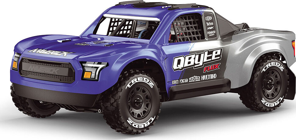 Maverick Rc - Qbyte Flux Sc Truck Bil - 1:12 - Blå - Mv151200