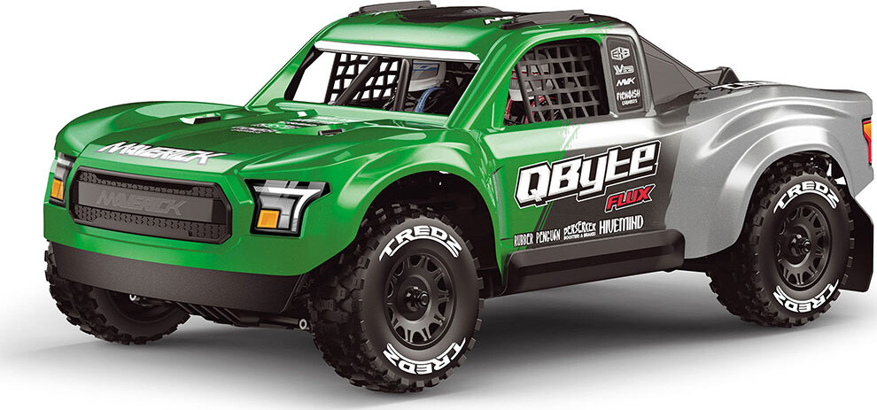 Maverick Rc - Qbyte Flux Sc Truck Bil - 1:12 - Grøn - Mv151202