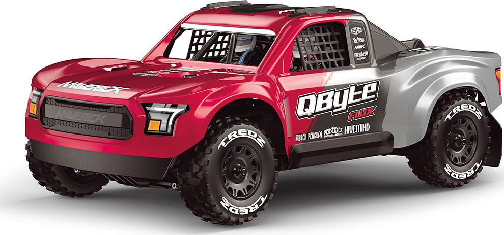 Maverick Rc - Qbyte Sc Flux Sc Truck Bil - 1:12 - Rød - Mv151201