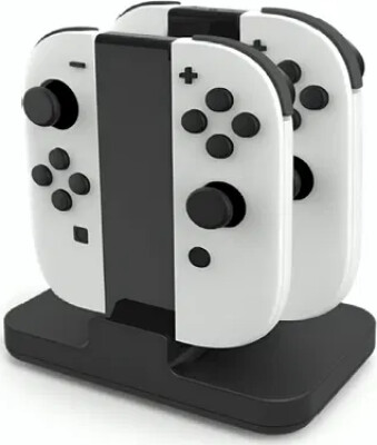Quad Opladningsstation til Nintendo Switch II - Joy-Con / Controllere Konsol Tilbehør - GEEKD.dk
