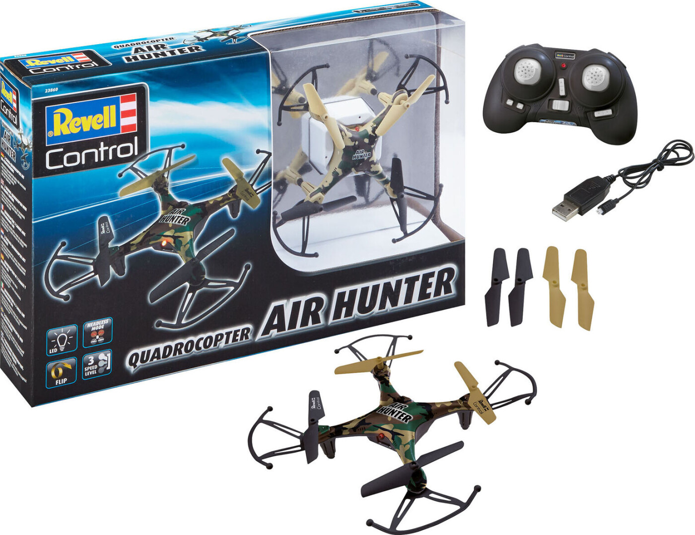 Revell - Controll - Quadrocopter Air Hunter Drone - 23860