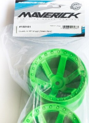 Quantum Mt Wheel (green/2pcs) - Mv150161 - Maverick Rc