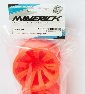 Quantum+ Xt 3.2in Wheel (orange/2pcs) - Mv150248 - Maverick Rc