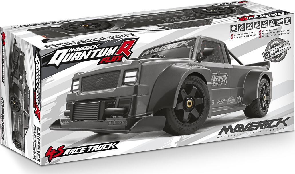 Maverick - Quantumr Flux 4s Fjernstyret Truck - 1:8 - Grå - Mv150351