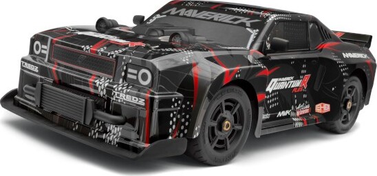 Quantumr Muscle Car Body - Black/red - Mv150352 - Maverick Rc