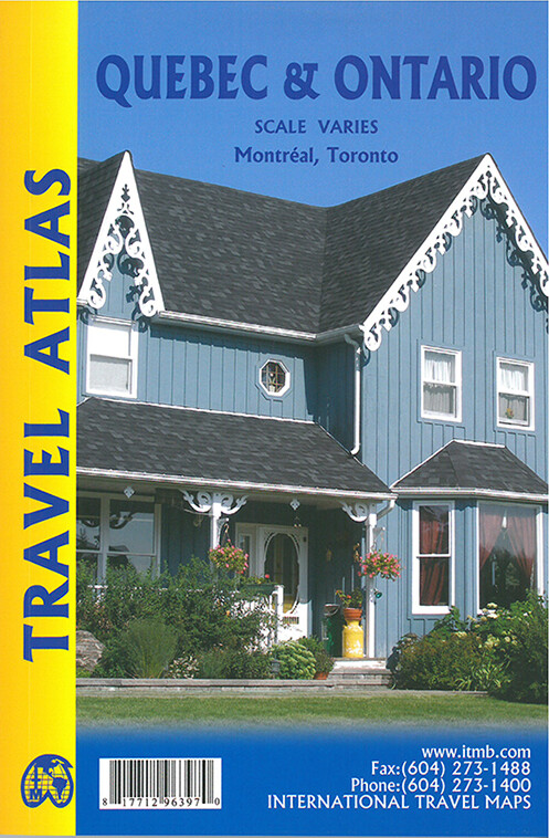 Quebec And Ontario Travel Atlas - Itmb - English Book