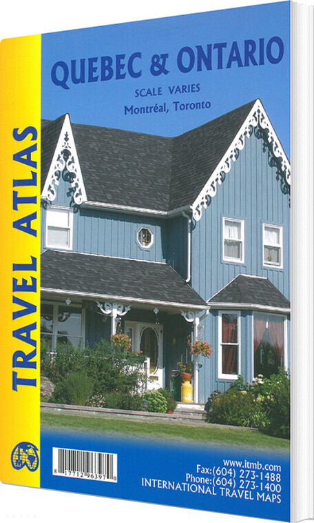 Quebec And Ontario Travel Atlas - English book