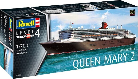 Billede af Revell - Queen Mary 2 Model Skib Byggesæt - 1:700 - Level 4 - 05231
