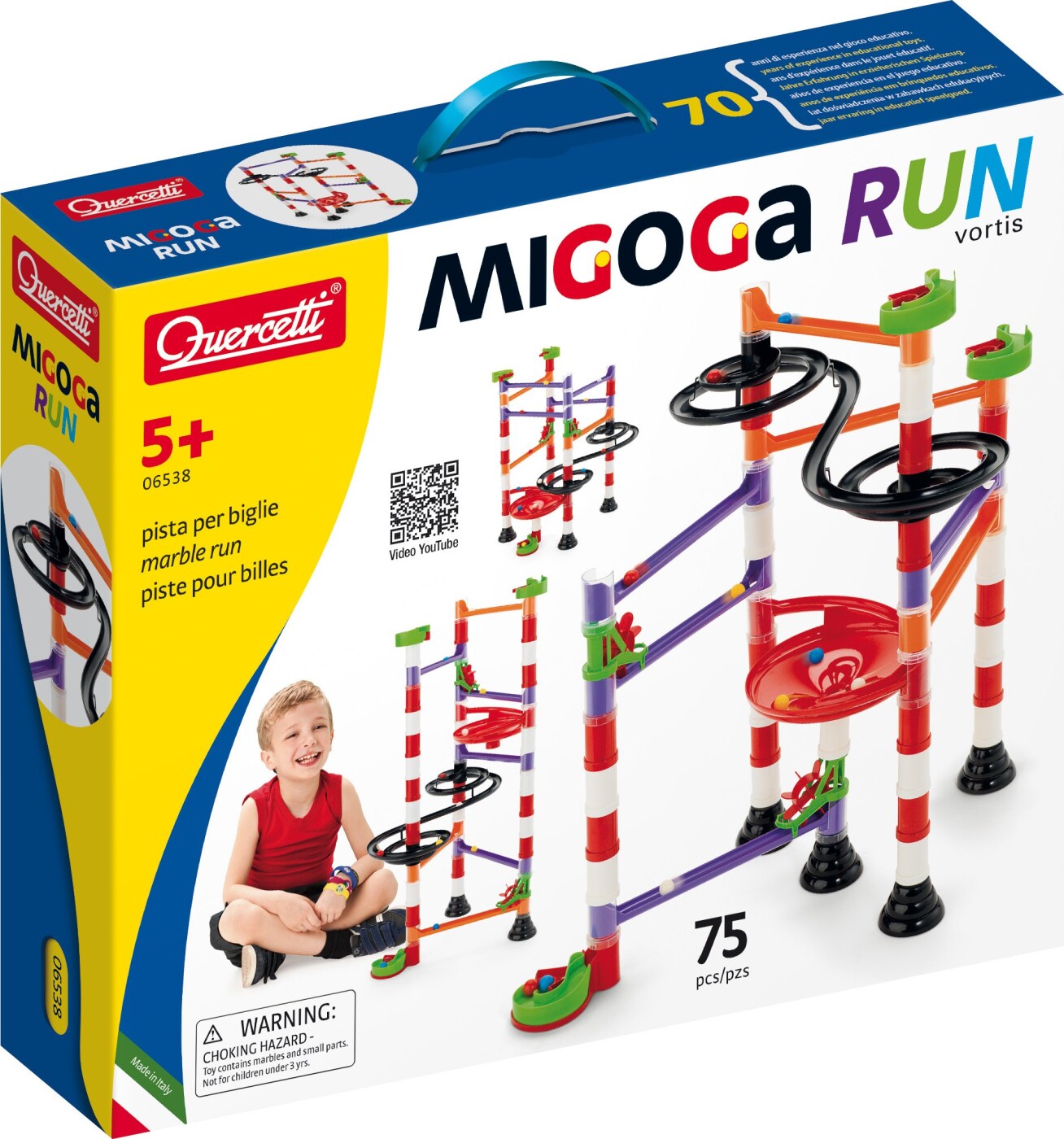 Billede af Quercetti - Kuglebane - Migoga Marble Run Vortis - 75 Dele