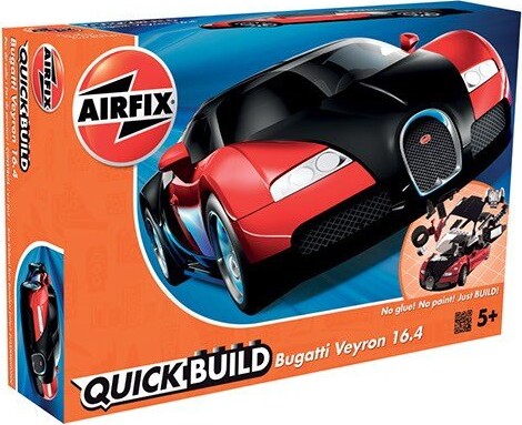 Airfix - Quick Build - Bugatti Veyron 16.4 - J6020 | Se tilbud og køb Gucca.dk