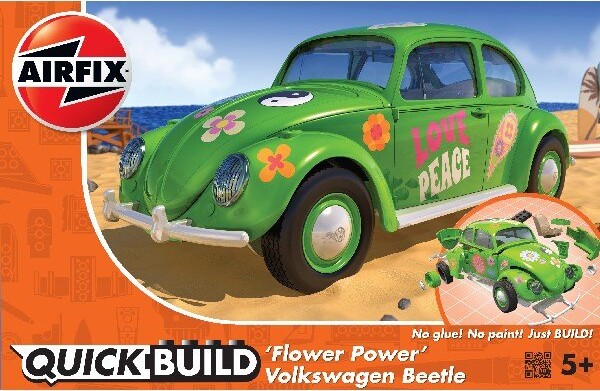 Airfix - Quick Build - Vw Beetle Flower-power - J6031