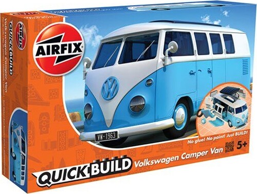 Billede af Airfix - Quick Build - Vw Camper Van - Blå - J6024