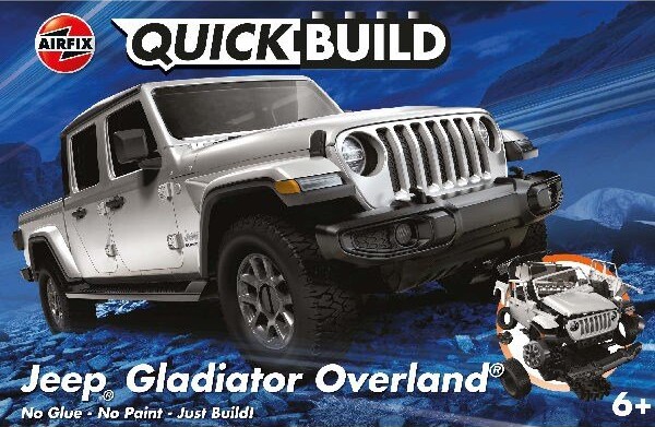 Billede af Airfix Quick Build - Jeep Gladiator Bil Byggesæt - 21 Cm - J6039
