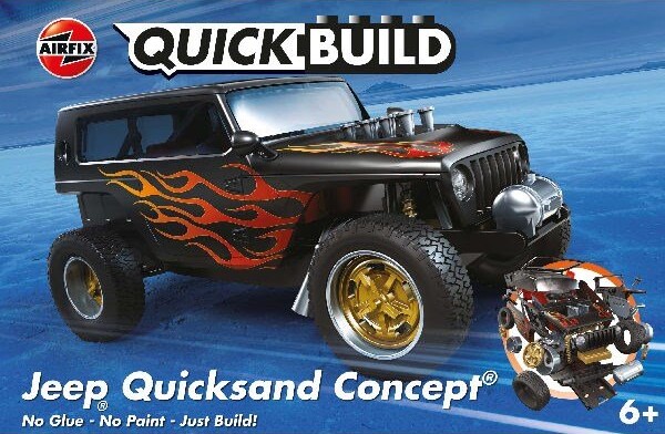 Se Airfix - Quickbuild - Jeep Quicksand Concept Bil Byggesæt - J6038 hos Gucca.dk