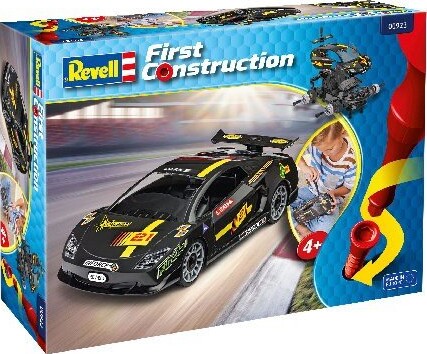 Revell First Construction - Racerbil - 22 Dele - 24 Cm