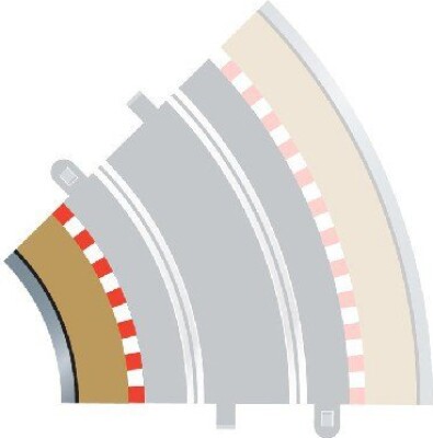 Billede af Scalextric - Radius 2 Inner Borders & Barriers Til C8206 - C8225