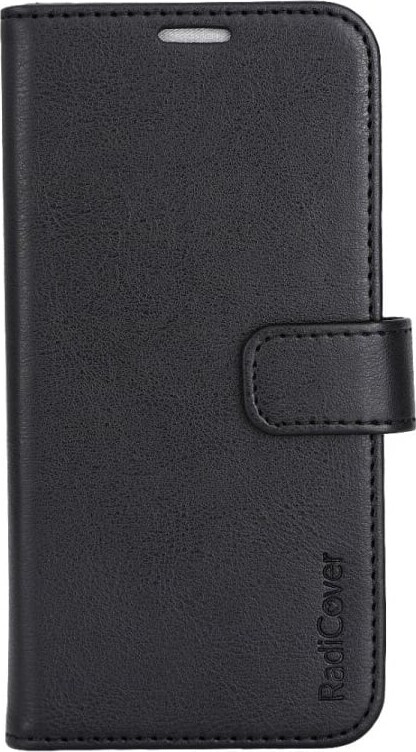 Radicover - Strålingsbeskyttelse Wallet Vegansk Læder Iphone 15 Flipcover Sort Pu