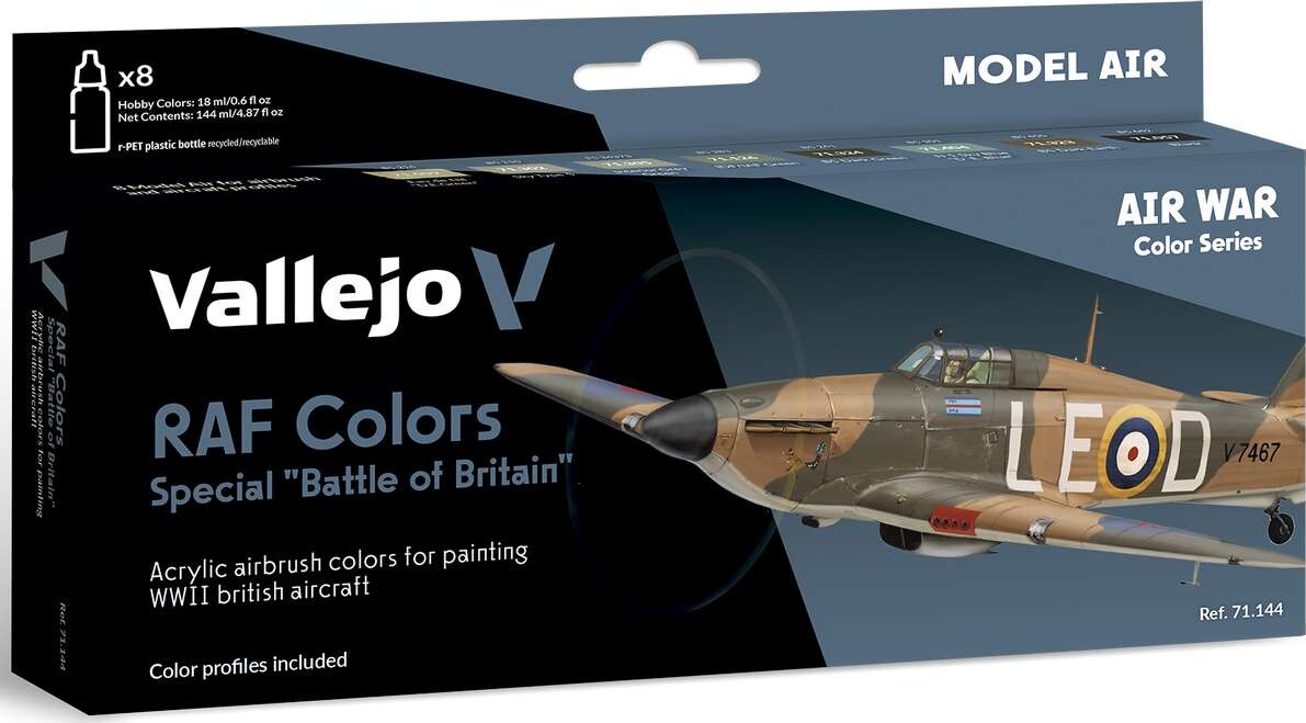 Vallejo - Air War Raf Colors Special Battle Of Britain 8x17 Ml - 71144