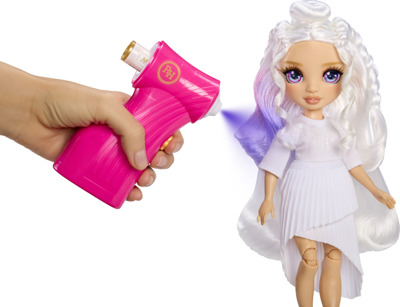Rainbow High Air Brush & Create Fashiondukker - Lilla øjne - Mga Entertainment