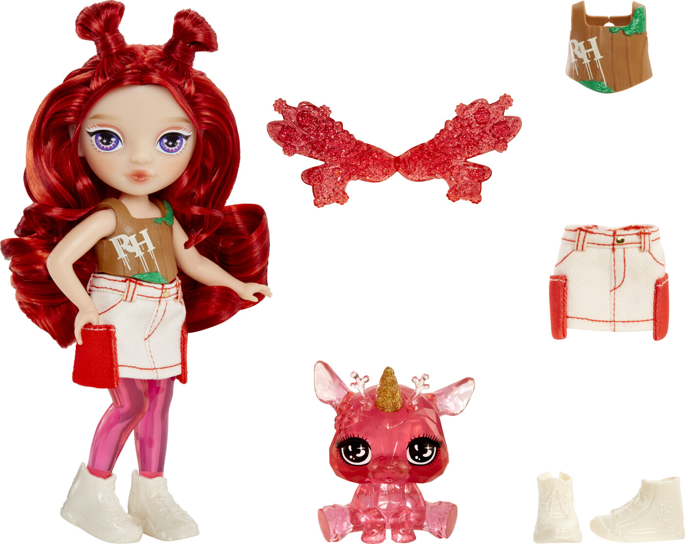 Rainbow High - Littles Rainbow Fantasy Fairies Dolls - Red