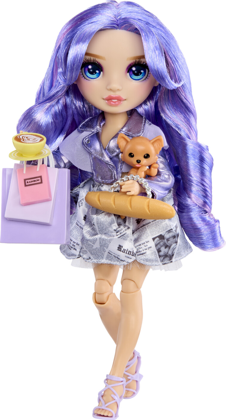 Rainbow High - Pretty In Paris Dukke - Violet - Mga Entertainment