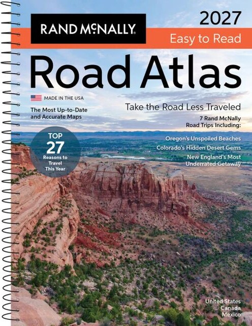 Rand Mcnally 2027 Easy-to-read Midsize Road Atlas Usa, Canada & Mexico - English book