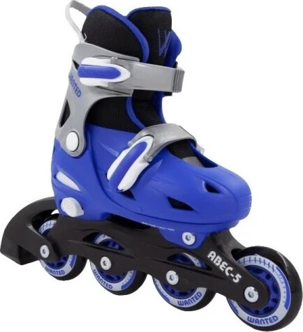 Rask - Rulleskøjter 3-i-1 Med Led Lys I Hjul Str 30-33 - 18,50 - 21 Cm - Blå