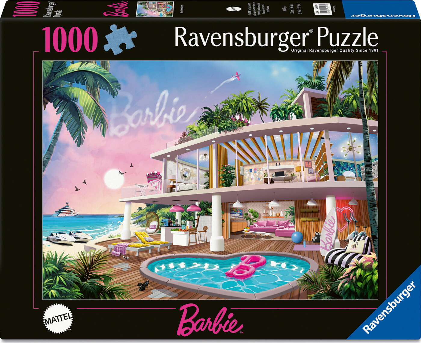 Ravensburger - Barbie Puzzle - 1000 Brikker