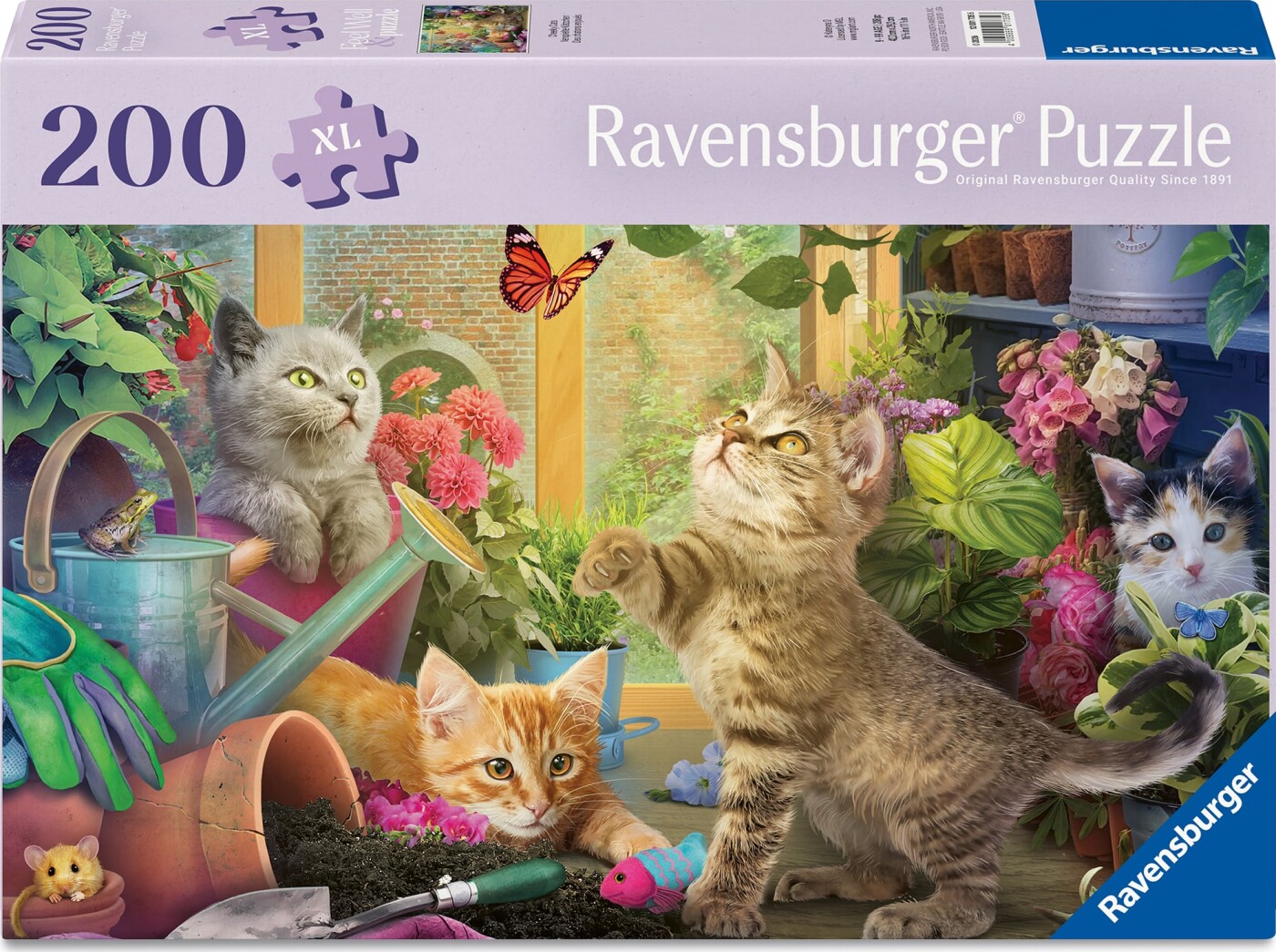 Ravensburger - Cheeky Cats Puslespil - 200 Xl Brikker