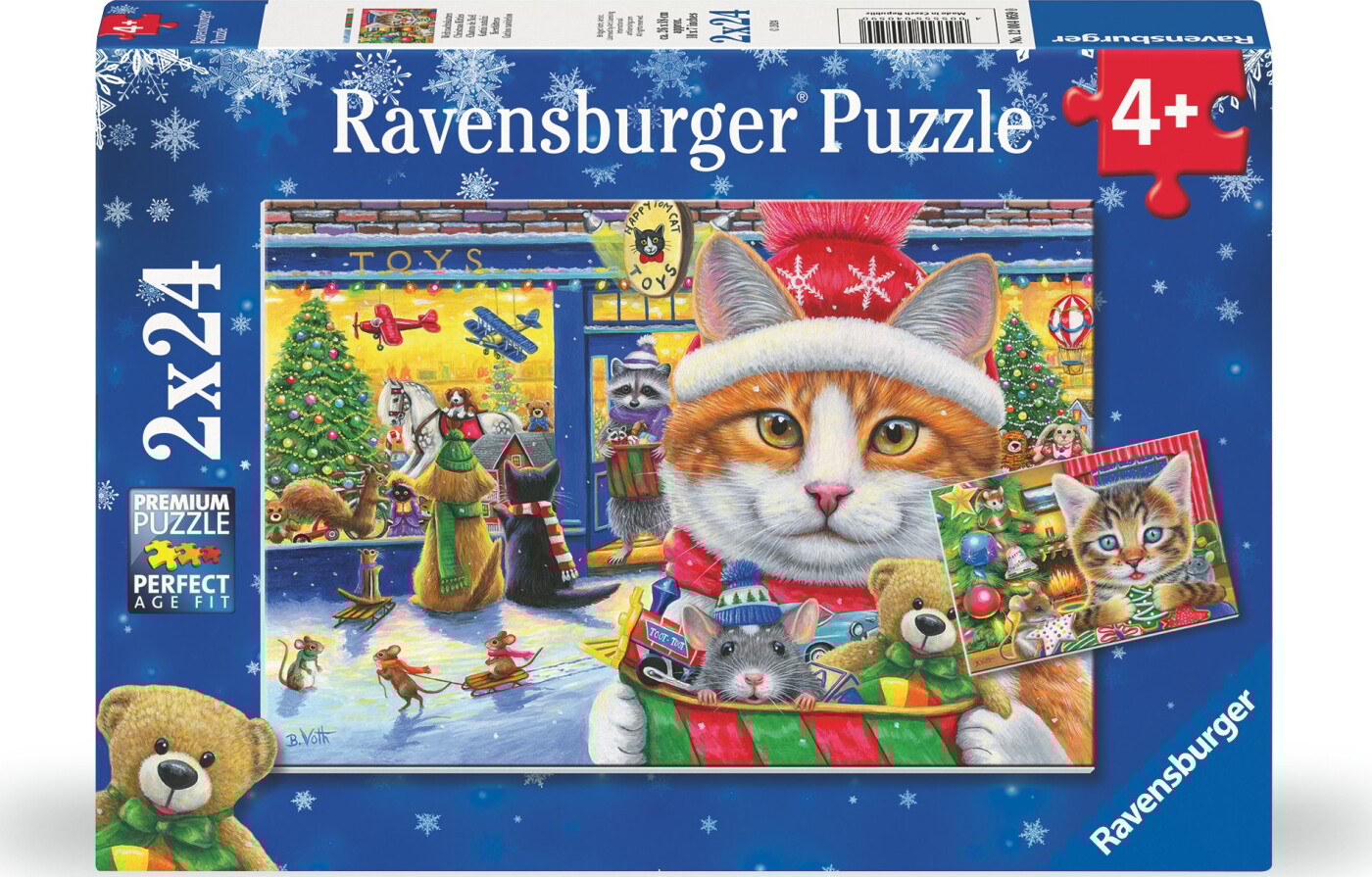 Ravensburger - Christmas Kitties 2x24p
