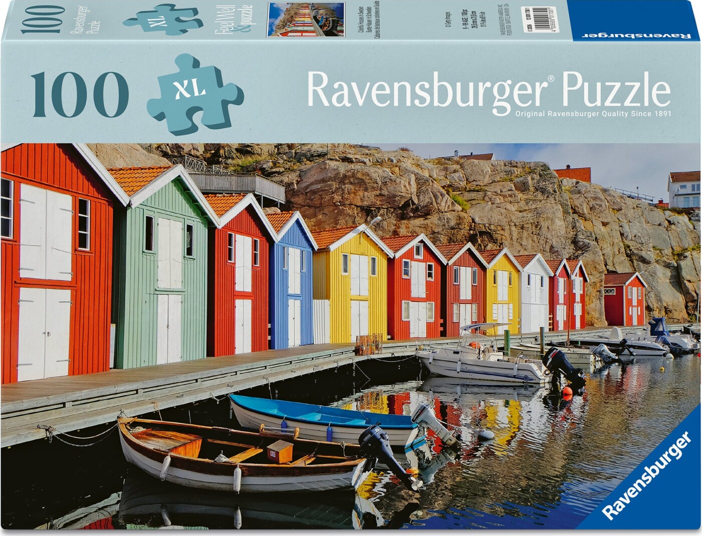 Ravensburger - Colorful Houses In Sweden - 100 Xl Brikker