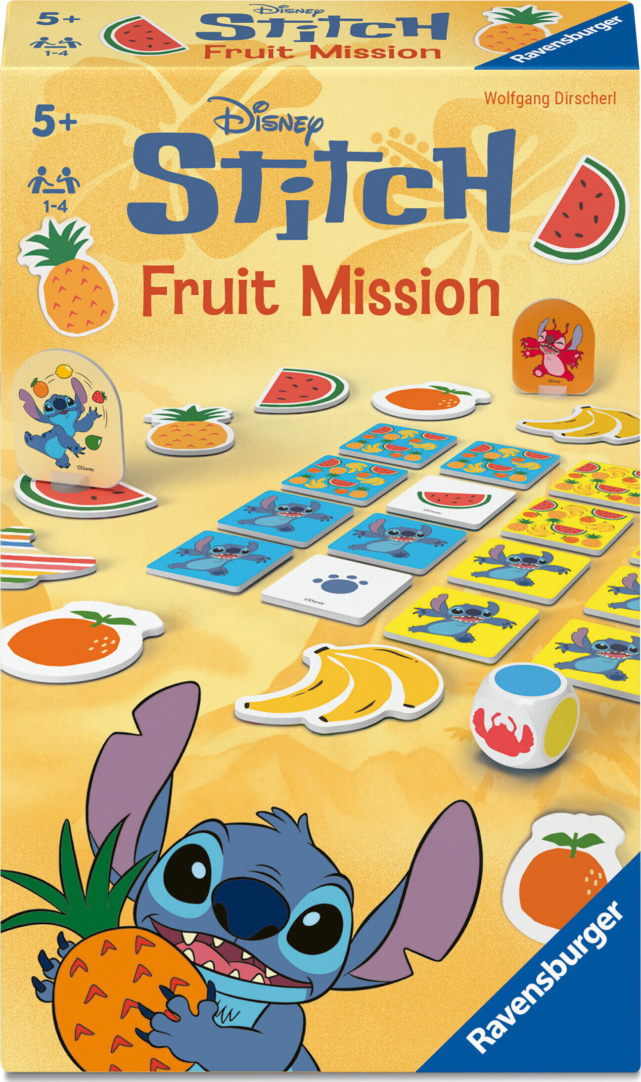Ravensburger - Disney Stitch Fruit Mission - Kooperativt Huskespil