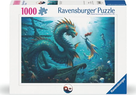 Ravensburger - Enchanted Depths Dragon Mermaid 1000 Brikker